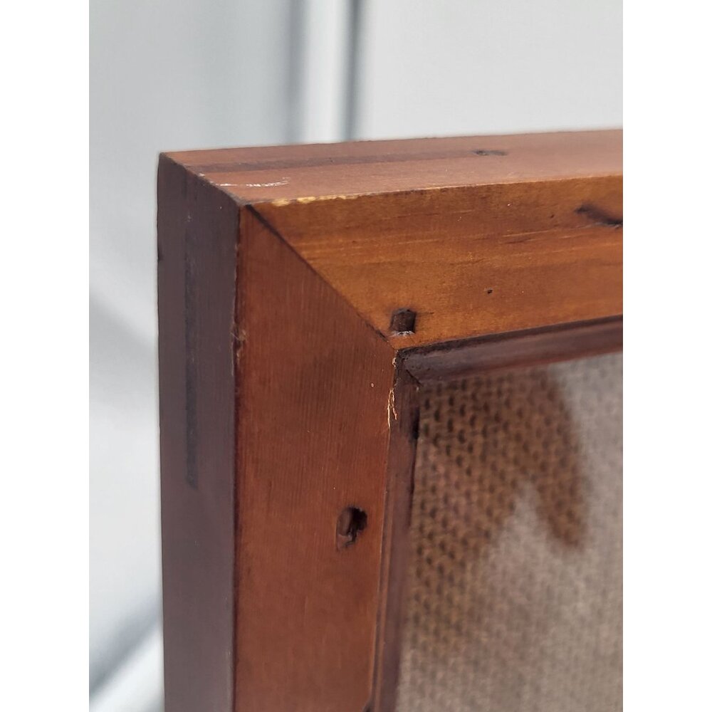 FETCO Tri-Fold Warren Kimble Wood Golf Picture Frame Holds 4x6 Folk Art - Picture 7 of 11